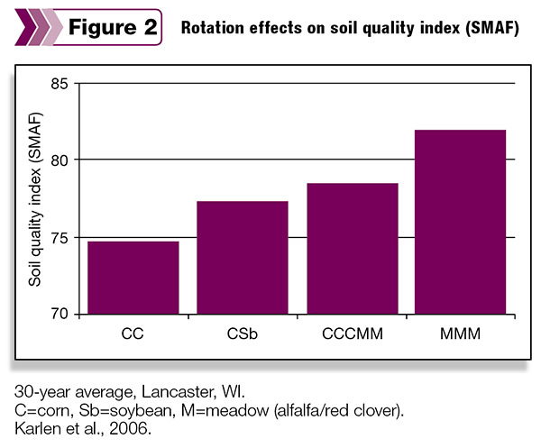 Toration effects on soil quality index