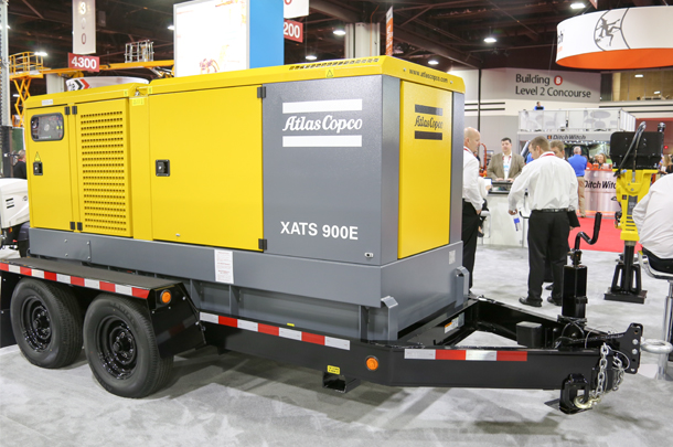Atlas Copco XATS 900E electric portable air compressor