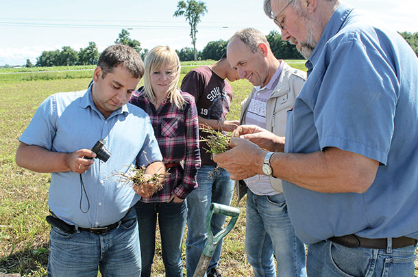 Russian farmers visited northern New Your to learn how they might apply the nematode
