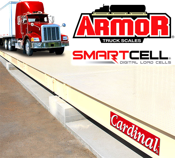 Cardinal Armor series steel deck truck scale