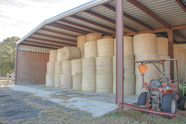 Hay barns to maintain hay quality