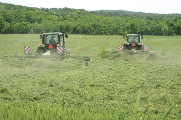 Flail conditioners are generally used for grass, since they are less expensive